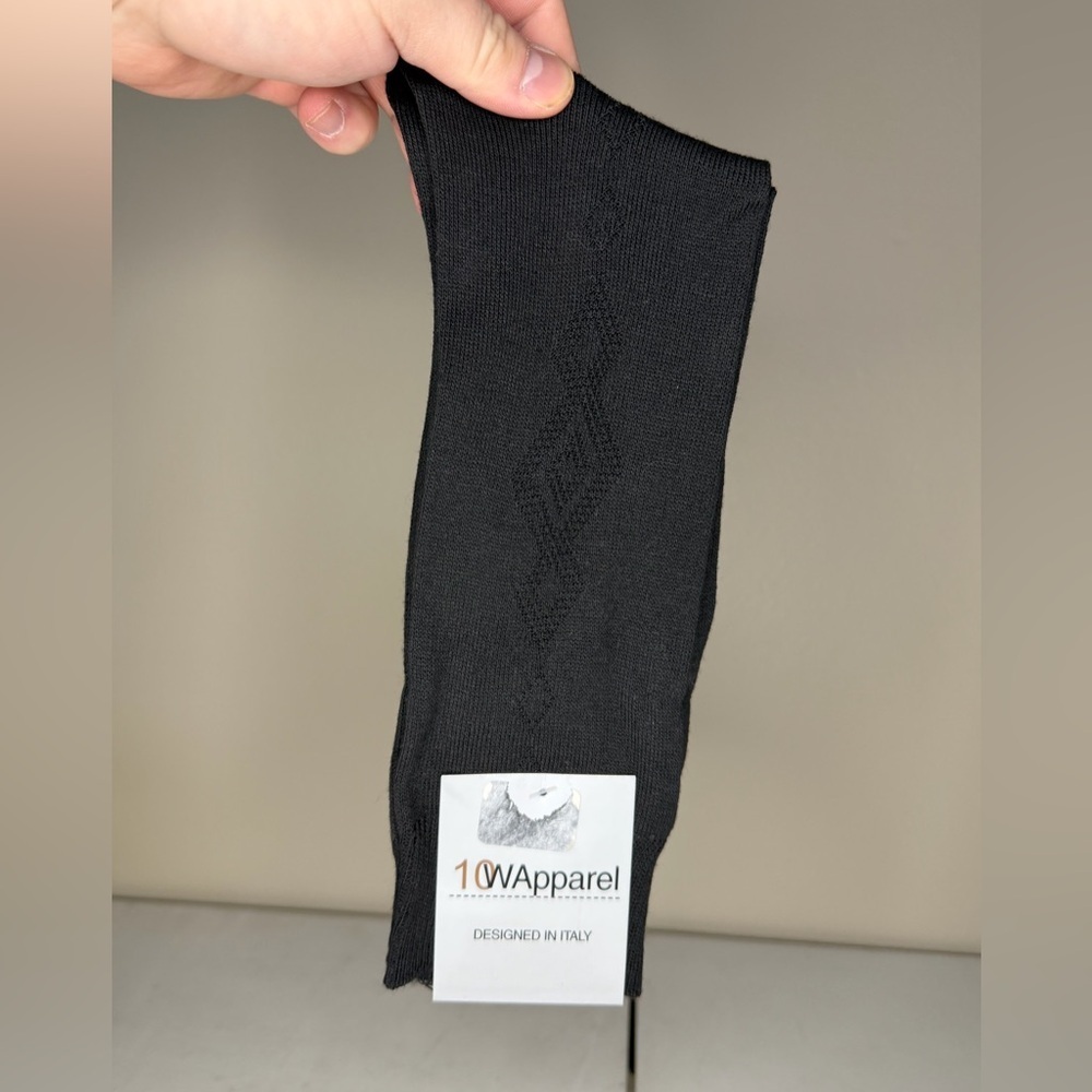 10W Apparel Black Men's Socks